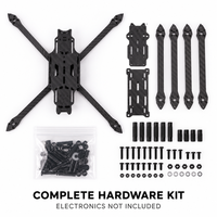 Châssis de drone FPV Warrior 13, 15 et 18 pouces, type X, pour quadricoptère, avec plusieurs options de distance entre-essieux pour l'assemblage