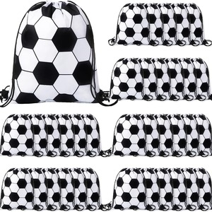 Drawstring Folding Football <b>Bag</b>-Reusable Polyester <b>Material</b> Small Size Custom Logo Option for Promotional Advertising Shopping - Product Image 5