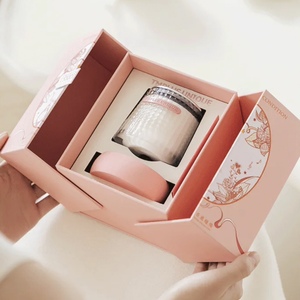 Custom Embossed Print Recycled Materials Two Double Door Magnetic Perfume Candle <b>Box</b> for Cosmetic Packaging <b>Gift</b> Boxes - Product Image 2