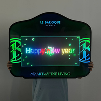 Letrero LED Programable por APP con Logotipo Personalizado OEM, Exhibidor de Botellas, Presentador de Mensajes Luminosos para Bares y Discotecas