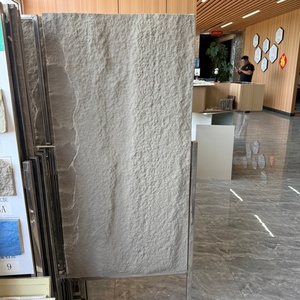 Panneau mural en pierre PU 3D imperméable brun clair 600*1200mm, grande dalle, design moderne, comptoirs pour la maison, panneau en pierre artificielle - Product Image 4