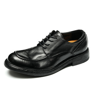 Zapatos de Vestir Formales de Estilo Italiano de Lujo para Hombre, Zapatos Oxford de Piel Genuina, Hechos a Mano, Bordados, con Camuflaje - Product Image 1