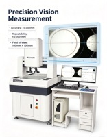 Máquina de Medición CNC con Lente Telecéntrica Doble, Protección IP65, 2% de Precisión, 1 Año de Garantía para Pruebas de Laboratorio