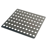 Maille métallique perforée à trous personnalisés, tissage simple, plaque d'acier perforée, maille métallique perforée en aluminium