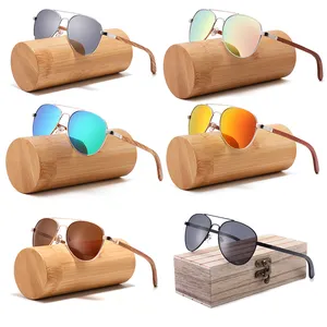 Conchen tendance 2024 lunettes de soleil en bois verres polarisés nuances hommes mode