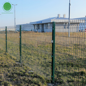 Panneaux de clôture de sécurité en treillis métallique <span class=keywords><strong>rigide</strong></span> 3D galvanisé et traité thermiquement pour jardin, soudés - Product Image 3