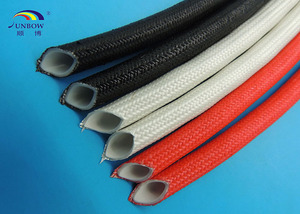 Goma de silicona-60C ~ 200C reforzada con funda de fibra de vidrio no alcalina fibra exterior de goma interior - Product Image 4