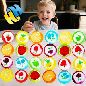 थोक मिठाइयां हलाल मिश्रित फल-स्वाद वाले फल-पैटी हुई कैंडी राउंड मल्टी-पैटिड कैंडी राउंड मल्टी-पैटिड कैंडी बच्चों कैंडी खिलौना - Product Image 3