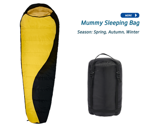 Oem cina all'ingrosso <span class=keywords><strong>giallo</strong></span> 3 stagioni <span class=keywords><strong>sacco</strong></span> <span class=keywords><strong>a</strong></span> <span class=keywords><strong>pelo</strong></span> per campeggio leggero - Product Image 3