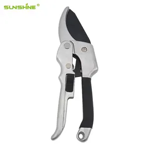 SUNSHINE 8'' Professional Garden Pruning Shears Bypass Garden Anvil Shears with Safety Lock and Less Effort Pruning Tools