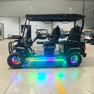 Voiture de <span class=keywords><strong>golf</strong></span> électrique 6 places à <span class=keywords><strong>prix</strong></span> d'usine, sièges en cuir de luxe, voiture de <span class=keywords><strong>golf</strong></span> de club - Product Image 5