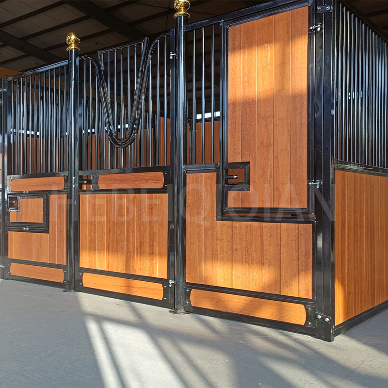 Luxury Steel Frame Bamboo Wood Horse