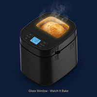 Máquina para Hornear Pan Eléctrica de Precisión con Báscula Digital de Acero Inoxidable, Precisión de 2g, Dispensador Automático Doble y Pantalla Táctil
