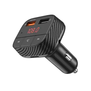 Transmetteur FM Bluetooth personnalisé pour nouvelle voiture Protocole de charge rapide PD QC3.0 charge rapide double chargeur intelligent USB