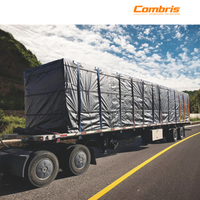 Bâche de protection robuste 24' x 27' 18 oz en Ripstop pour remorque de camion à plateau ouvert, imperméable et enduite de PVC
