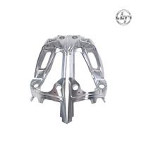 Support mécanique irrégulier en alliage d'aluminium sablé sur mesure de précision, pièce usinée CNC