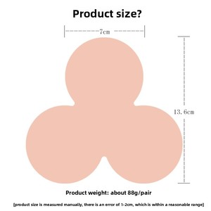 Cache-tétons adhésifs en silicone transparent, inserts de soutien-gorge invisibles, pétales de poitrine pour robe de mariée, décolleté plongeant, bustier, femme - Product Image 6