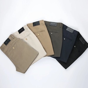 <span class=keywords><strong>Pantaloni</strong></span> Formali da <span class=keywords><strong>Uomo</strong></span> Chic per Primavera e Autunno, Casual da Ufficio, Lussuosi e alla Moda, Vestibilità Regolare, Peso Medio - Product Image 2