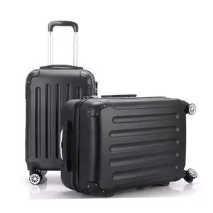 A buon mercato e Portatile ABS 20 pollici Trolley Borse Nero e Argento Maletas Equipaje Bagagli Con Ruote doppie