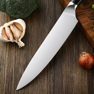 Ensemble de couteaux de cuisine professionnels avec manche en bois de Pakka noir pour chefs professionnels, restauration, vente en gros - Product Image 2