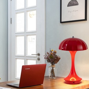 Taikoo Thương hiệu Mới dẫn bàn đèn phong cách Bắc Âu thanh lịch <span class=keywords><strong>retro</strong></span> cổ điển cam nấm bảng đèn - Product Image 2