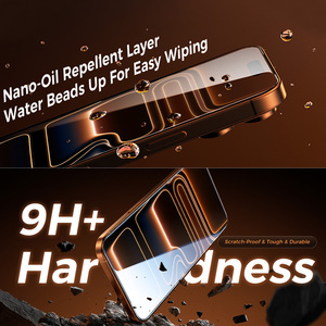 <span class=keywords><strong>Vetro</strong></span> <span class=keywords><strong>Temperato</strong></span> 9H HD Trasparente 2.5D con Bordo in Seta Nera per <span class=keywords><strong>iPhone</strong></span> 12/<span class=keywords><strong>13</strong></span>/14/15 <span class=keywords><strong>Pro</strong></span> Max, con Kit di Installazione Facile - Product Image 6