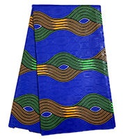 Cetak Afrika Grosir Cina Lilin Cetak Kain Kain Ankara Poliester Jawa Bazin Cetakan Kain Timbul - Product Image 2