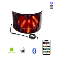 L'affichage à LED accrochant programmable flexible rechargeable allument les panneaux mobiles des messages LED pour des fenêtres de voiture ou le magasin