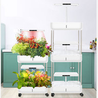 Jardinière hydroponique intelligente multicouche pour légumes et fruits, avec couvercle, montage facile, culture hors sol en intérieur