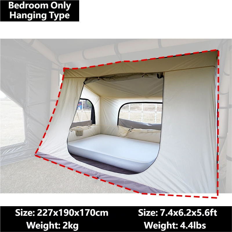 Tente intérieure uniquement (couleur de l'inventaire)