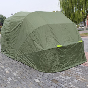 Garage de jardin pliable et rétractable de 5,5 m avec structure en acier galvanisé et bâche en tissu Oxford 600D - Product Image 6