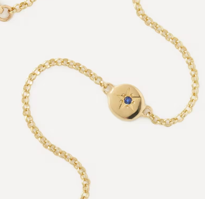 9ct Gold Ianthe Star Blue Sapphire <b>Bracelet</b> - Product Image 3