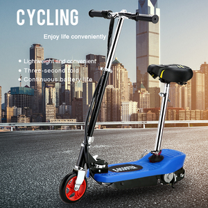 Factory Direct Steel Two-<b>wheel</b> Scooter for Kids with Seat Foldable 24V Solid PU <b>Wheels</b> for Outdoor Use Low Price - Product Image 1