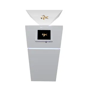Máquina de equipamento de gabinete de exibição de publicidade LCD transparente para projetor de holograma 3D de 360 graus 1*1M