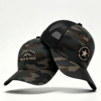 Casquette trucker structurée à 6 panneaux en sergé de polycoton, dos en maille, fermeture snapback, logo personnalisé, réglable, unisexe, homme