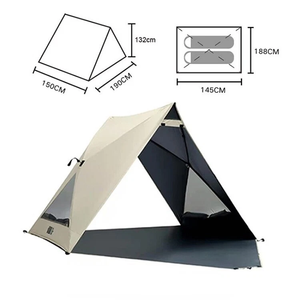 Tenda da Spiaggia Portatile Leggera per 2-4 Persone, Montaggio Rapido, Impermeabile, con Ventilazione a Rete, Tenda da Campeggio Portatile, Parasole OEM - Product Image 5