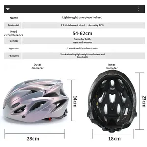 Casco da Bicicletta Transfrontaliero CEGBCPSC Standard di Ispezione Qualità per Adulti e Bambini Traspirante Ultra-leggero Taglia Regolabile - Product Image 4