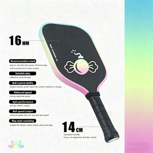 Hot-selling FitSpark Gen 3+ <b>Pickleball</b> Paddle Carbon Fiber Honeycomb Core 420x200mm 230g USAPA Approved Entertainment - Product Image 5