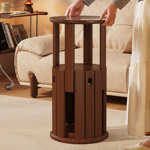Solid wood stackable round <b>stool</b>, home use, stackable side <b>table</b>, low <b>stool</b>, modern <b>dining</b> <b>stool</b>, new Chinese style <b>dining</b> - Product Image 1
