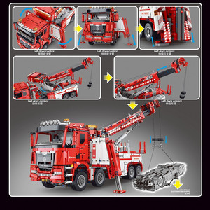Camion de Secours Incendie Télécommandé T4007, Jouet de Construction Électrique à Petites Particules pour Enfants - Product Image 4