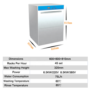 Lave-vaisselle de bureau automatique de <span class=keywords><strong>machine</strong></span> à <span class=keywords><strong>laver</strong></span> en <span class=keywords><strong>verre</strong></span> de barre Lavastoviglie Lave Vaisselle Mini lave-vaisselle porta - Product Image 5