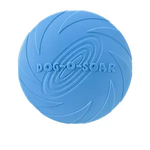 Brinquedo para treinamento de cães, brinquedo TPR macio natural não tóxico para cães, disco voador interativo, brinquedo flutuante aquático para cães