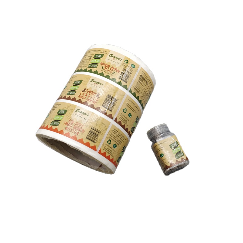 Custom Product Logo Sticker Waterproof Vinyl Self Adhesive Roll Packaging Label Printing Paper Printing OEM