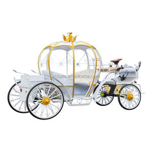 Chariot de princesse Cendrillon motorisé électrique, chariot de mariage de luxe à chevaux, à vendre - Product Image 5
