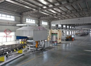 <span class=keywords><strong>PP</strong></span>/PE hai trục căng nhựa <span class=keywords><strong>geogrid</strong></span> dây chuyền sản xuất - Product Image 4