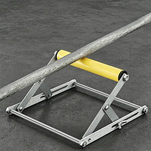 Support de cadre de machine de découpe épaissi de 20 cm pour matériaux longs, avec rouleau de levage réglable pour équilibrage auxiliaire, pliable - Product Image 2