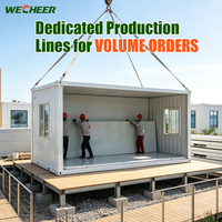 Conteneurs pliables Wecheer, maison à montage rapide, maison préfabriquée portable pour bureau temporaire sur chantier