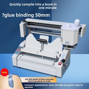 30 + Manual Desktop Sem Fio Hot Melt Cola Encadernação Máquina Escritório Desktop Booklet Documento Cola Encadernação Máquina - Product Image 4