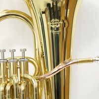Focustyle FEU-280L BB Tone Gold Lacquer 4-Valves Euphonium with Cupronickel Pistons and Brass Body Cheap Instrument Euphonium