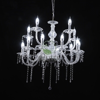 Nouveaux accessoires de mariage plafonniers en acrylique lumières en cristal transparent salle de mariage scène lumières décoratives lustres